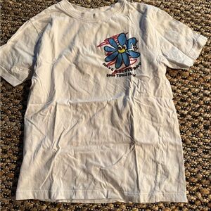 Zara Kids White Tee with Colorful Flower Graphic